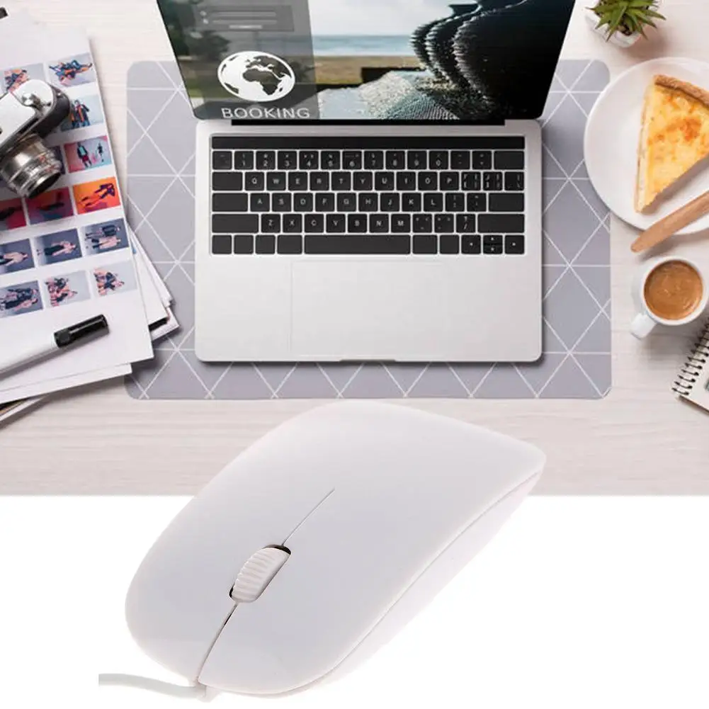 Mouse Ottico Cablato Usb Adatto Per Apple Desktop Laptop Scrub Cute Little Mouse Computer Periferiche Computer Desktop B2U3