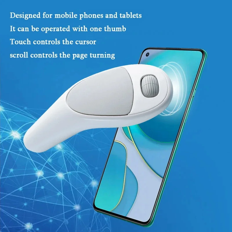 Wireless Bluetooth Thumb Air Apple Mouse Finger Touch Remote Ricaricabile Mause Computer Palm Mouse Per Tablet Tv Pc Android Ios