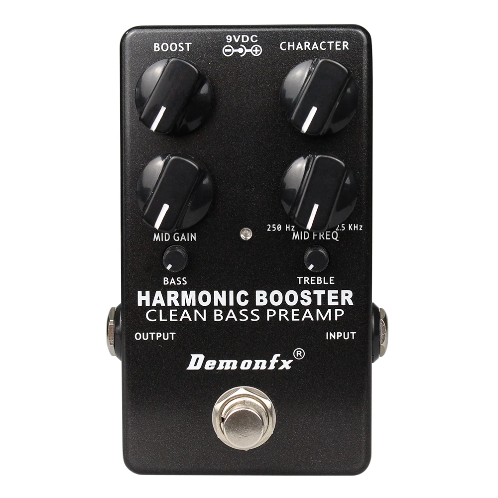 Harmonic Booster Clean Boost Preamp Bass Effect Pedal Clean Preamplificatore Demonfx Di Alta Qualità
