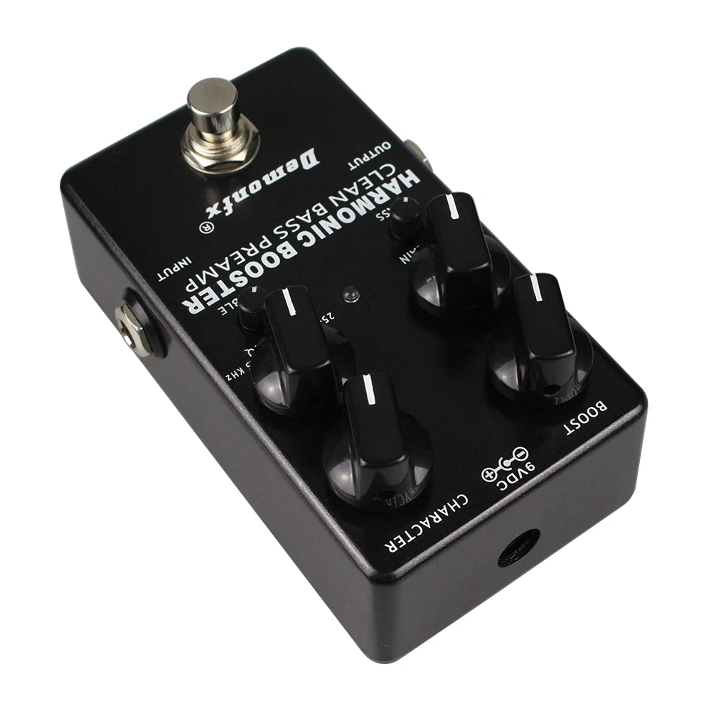 Demonfx New High Quality Harmonic Booster Clean Boost Preamp Bass Effect Pedal Clean Preamplificatore