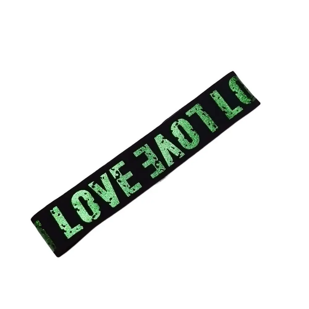 Jazz Dance Hair Band Letter Love Accessori Per Bambini Traspiranti Fascia Sportiva Unisex Fascia Per Capelli Hip Hop Fascia Per Capelli Sudore Fascia 
