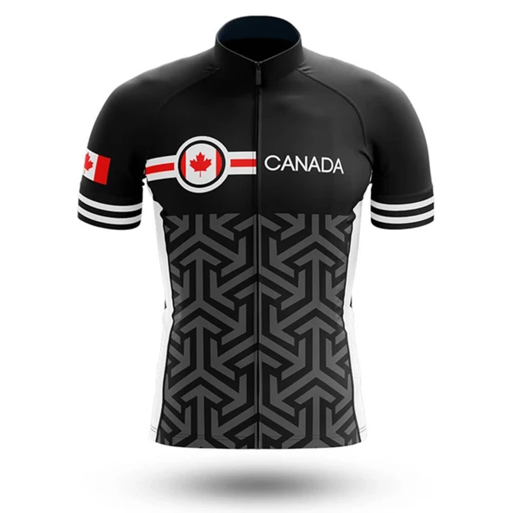 2023 Canada Abbigliamento Bici Da Corsa Uomo Manica Corta Ciclismo Jersey Bicicletta Estate Quick Dry Traspirante Bike Jersey Uomo