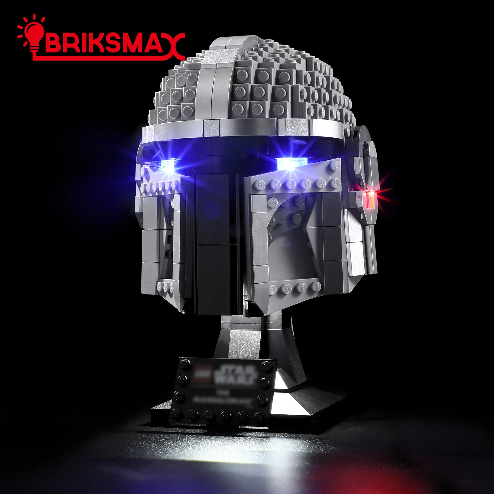 Briksmax Led Light Kit Per Il 75328 Il Set Di Blocchi Per Casco Mando (Modello Non Inclinato) Giocattoli Per Bambini