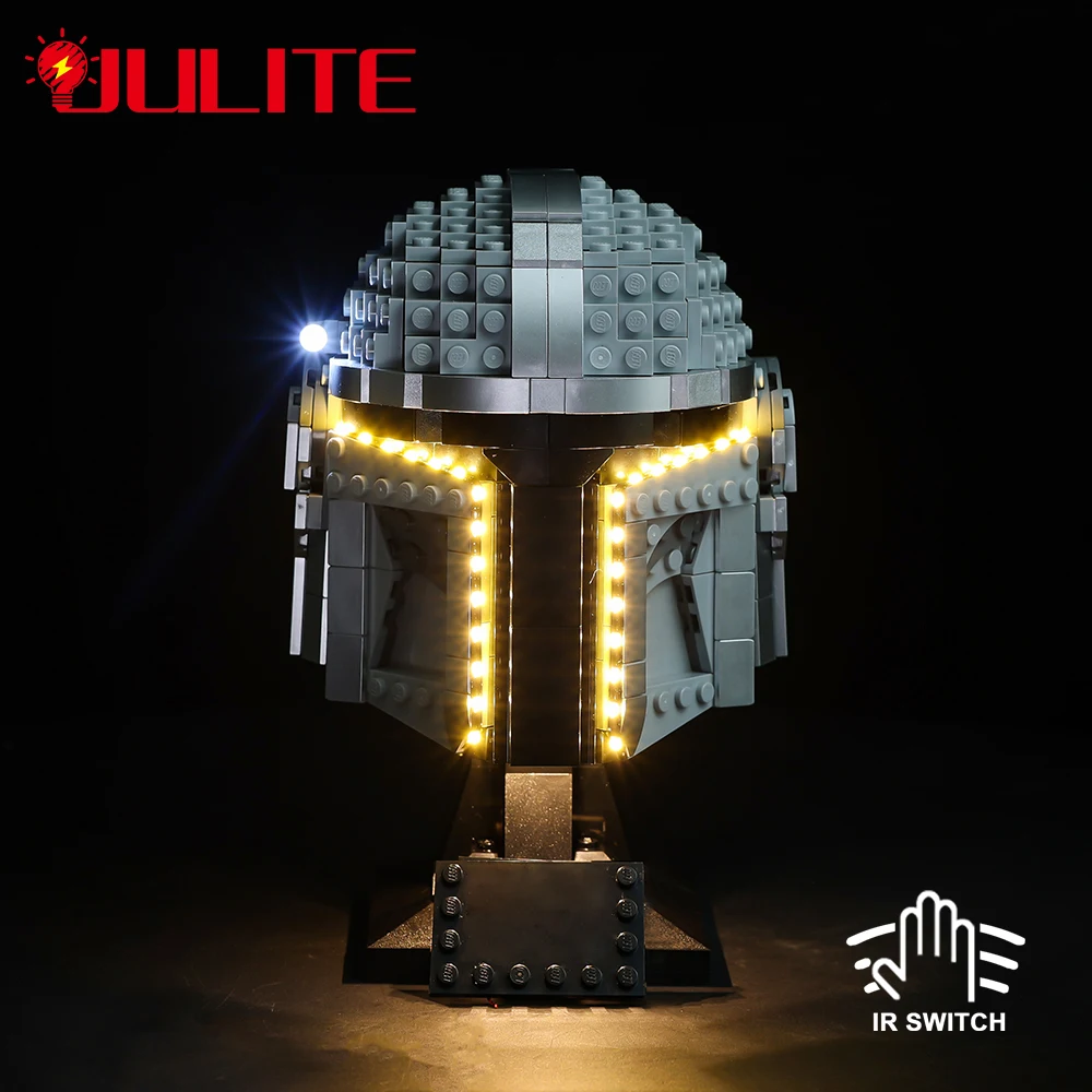 Kit Luci A Led Per Wars 75328 Creative Helmet Lamptoys Fai-Da-Te (Blocchi Non Inclusi)