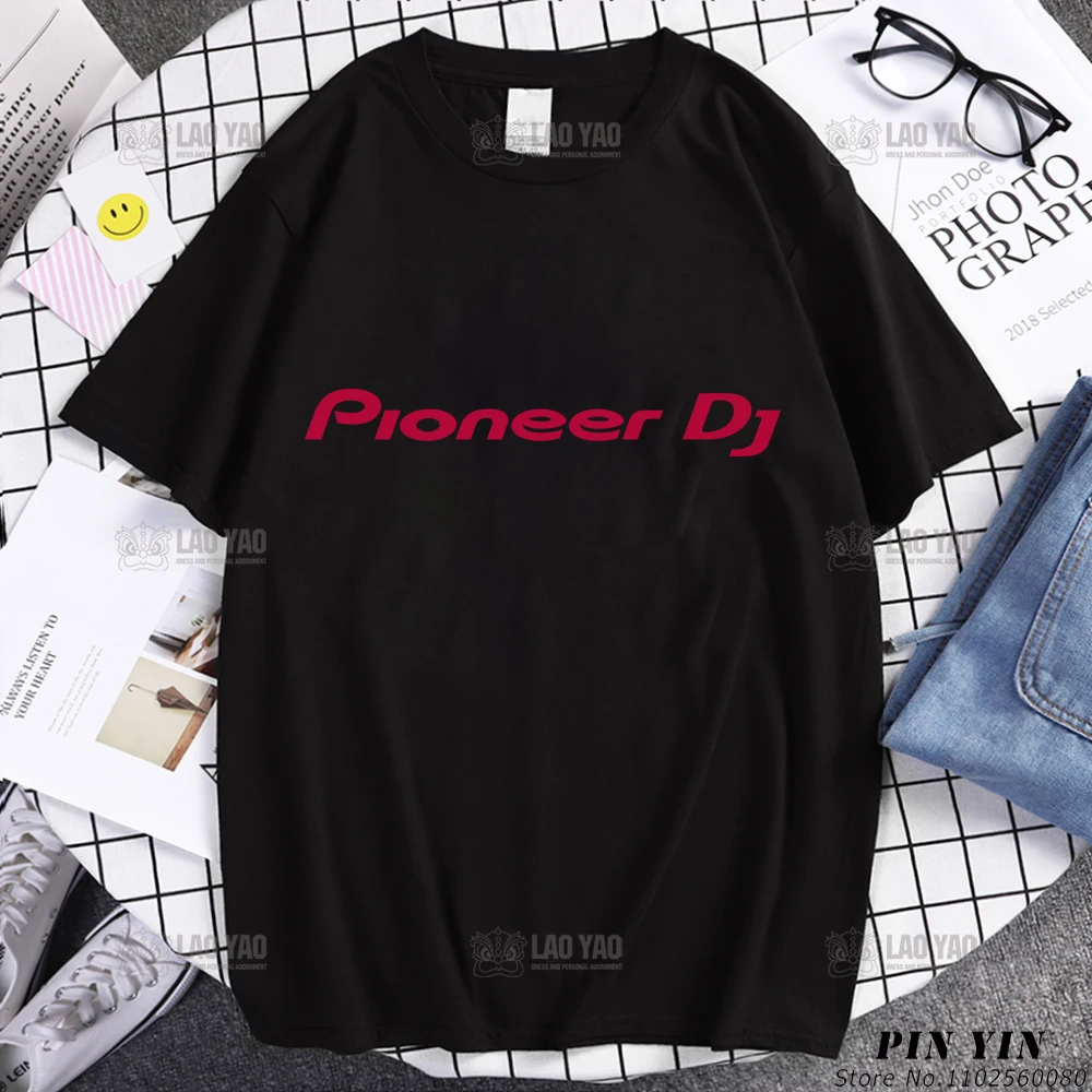 Streetwear Style Pioneer Logo T-Shirt Per Uomo Donna Dj T-Shirt Uomo Abbigliamento Magliette Grafiche Kaws Y2K 4Xl Harajuku