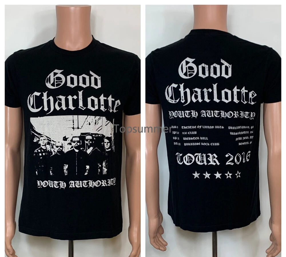 Buona Camicia Sz M Double Sided Authority 2016 Tour Concert Date