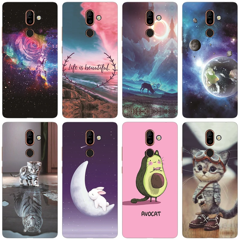 Custodia Per Nokia 7 Plus Ta-1046 Cover Silicone Soft Tpu Custodie Protettive Coque Per Nokia 7 Plus Ta-1046