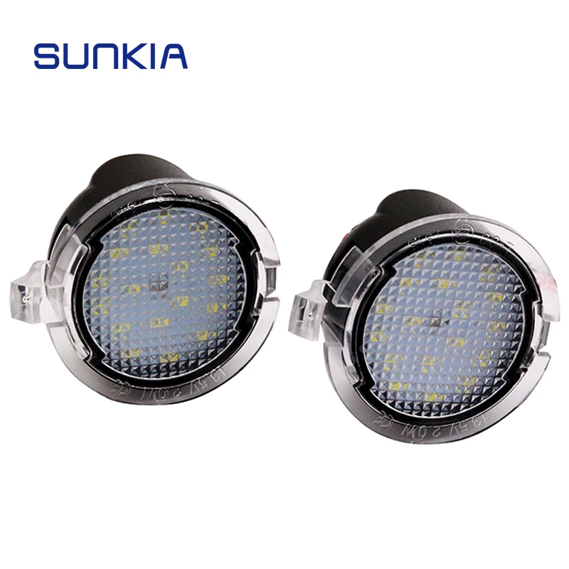 Sunkia 2 Pz/Set Per Ford Mondeo Mk5/F150 Pickup Heritage/Mustang/Explorer/Edge Led Side Mirror Pudlle Lights