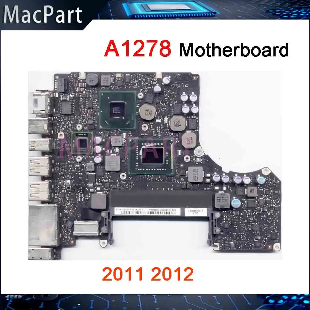 Originale A1278 Scheda Madre Di Prova Per Macbook Pro 13 "820-2936-A 820-2936-B 820-3115-B I5 I7 Scheda Logica 2011 2012 Md101 Md102