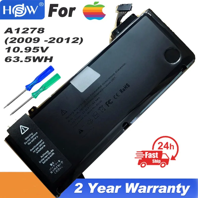 Batteria Originale A1322 A1278 Per Apple Macbook Pro 13 Pollici A1278 2009 2010 2011 63.5Wh