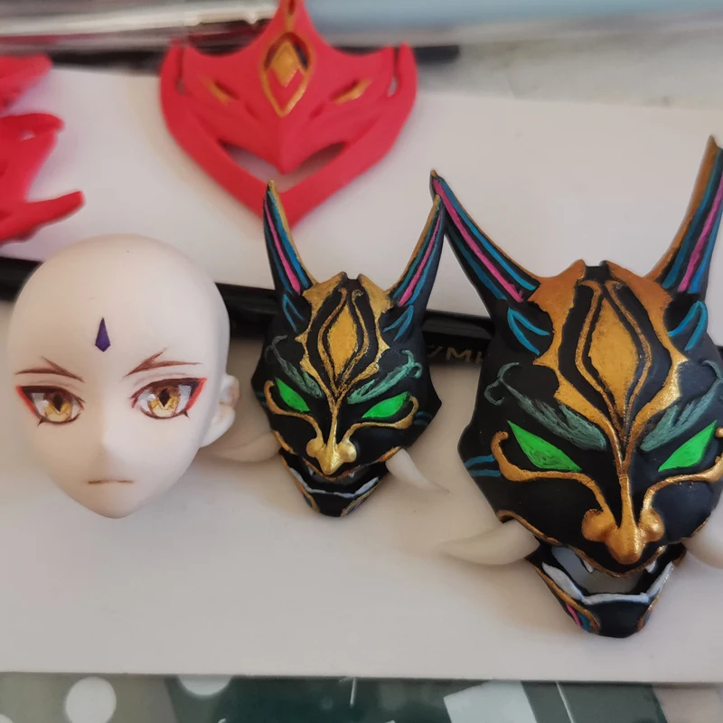 Hot Genshin Impact Clay Plastilina Mold Q Mini Zhongli Bjd Silicone Sd Doll Face Mold Ultra Light Clay Soft Ceramic Fondente Mold