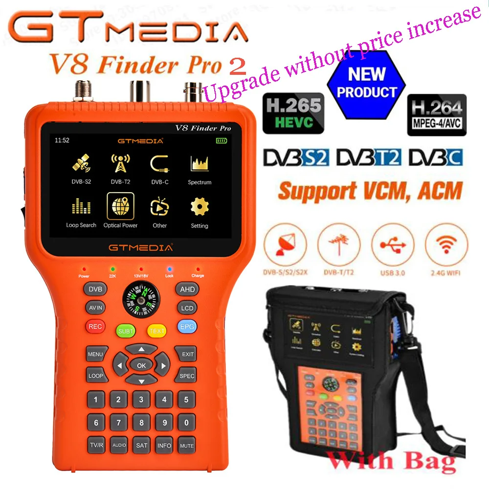 Gtmedia V8 Finder Pro2 Dvb-S2 Dvb-T2 Dvb-C Ahd H.265 Satellite Meter Satellite Finder Migliore Di Satlink St-5150 Ws-6933Vf-6800