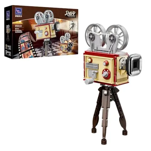 Compatibile Con 43230 Retro Tribute Camera Building Pantasy Vintage Movie Projector Retro Film Projector Building Blocks Set