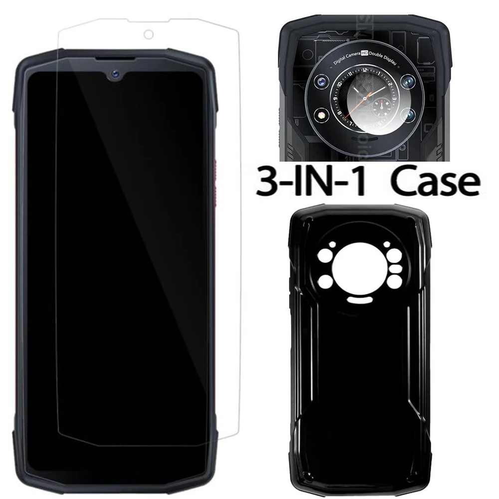 Custodia In Vetro 3 In 1 Per Cubot King Kong Star Screen Protector Glass Full Protection On Per Cubot Kingkong Star Camera Lens Glass