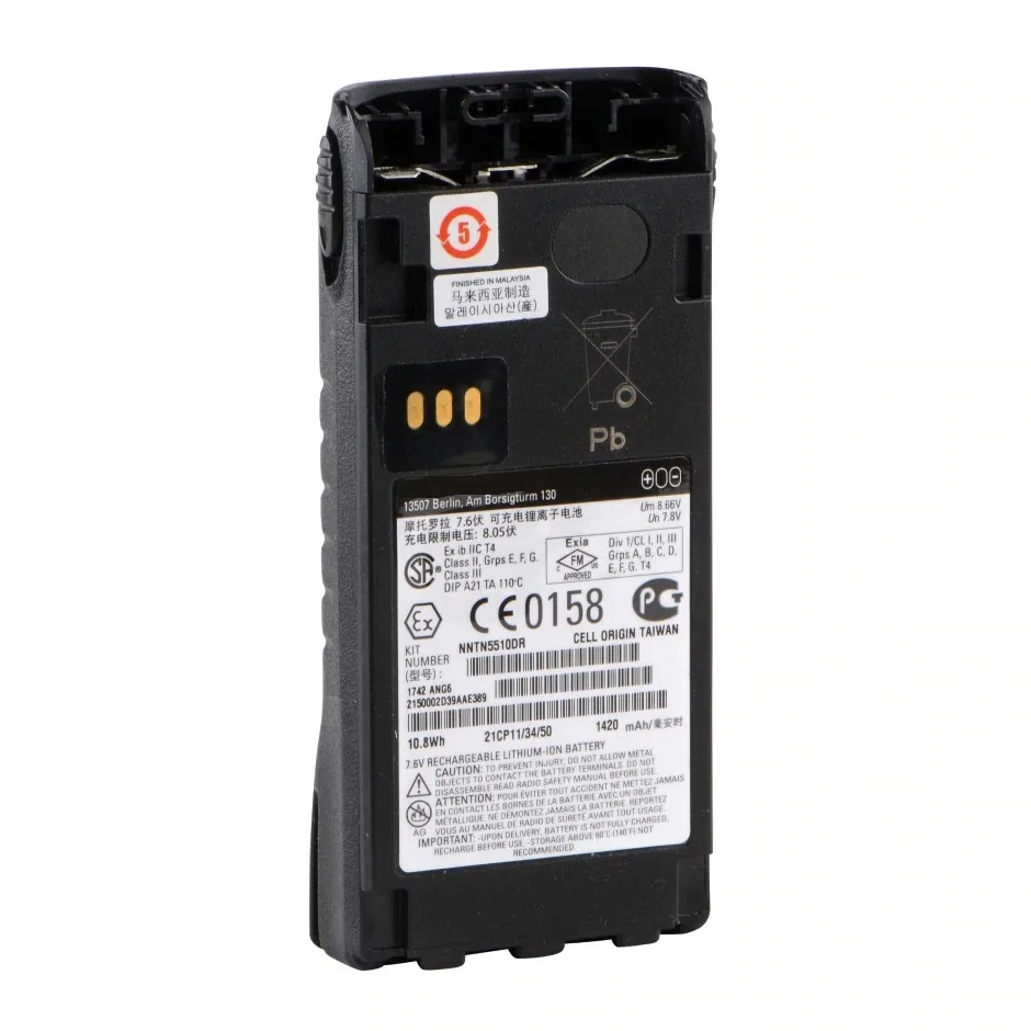 Batteria Per Motorola Gp329 Gp340 Gp380 Gp580 Gp680 Ex Pn:Nntn5510Ar Nntn5510Br Nntn5510Cr Nntn5510Dr