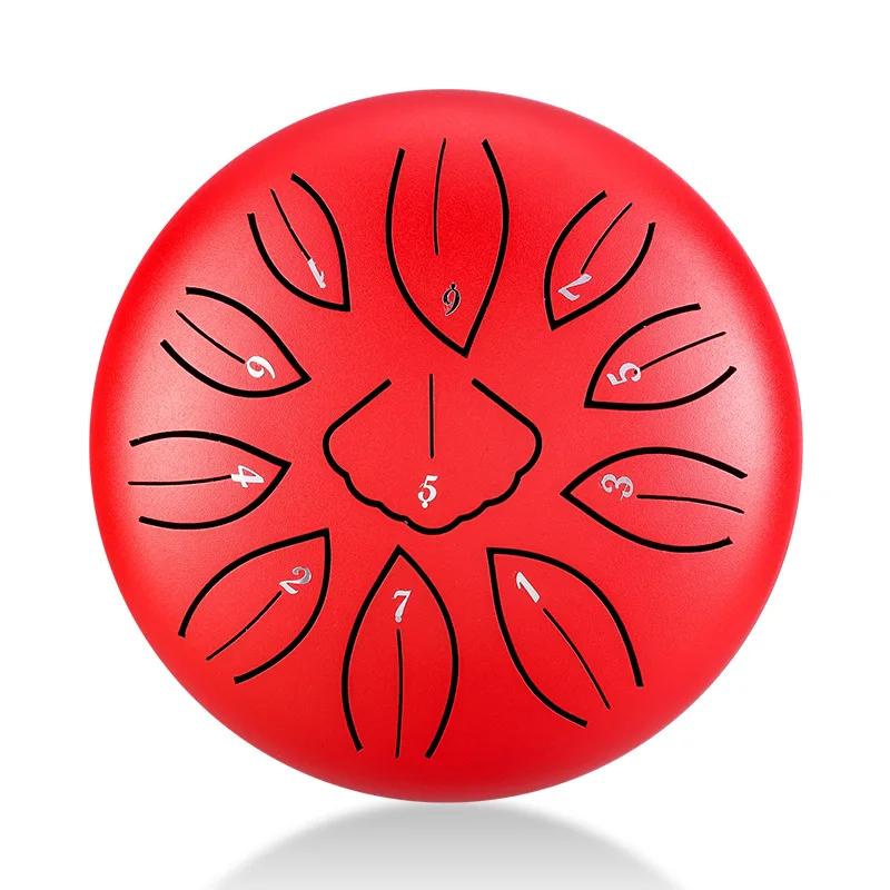 6 Pollici 11 Note Tongue Drum Steel Mini Tongue Drum Accessori Profecional Native Hand Key Drums Rilassamento Strumento Musicale