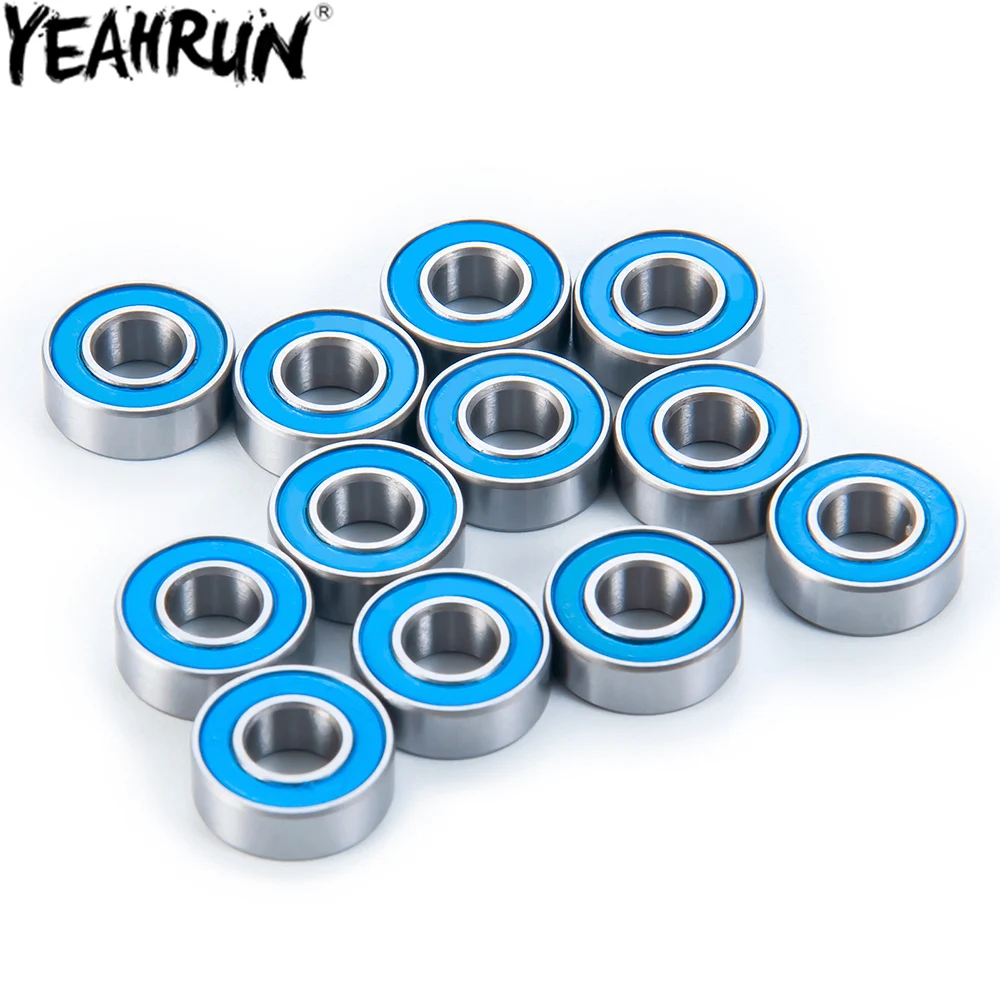 Yeahrun 12 Pz/Lotto Kit Cuscinetto Di Tenuta In Gomma Per Tamiya Frog, Super Blackfoot E Stadium Blitzer Blue Ball Bearing Parts