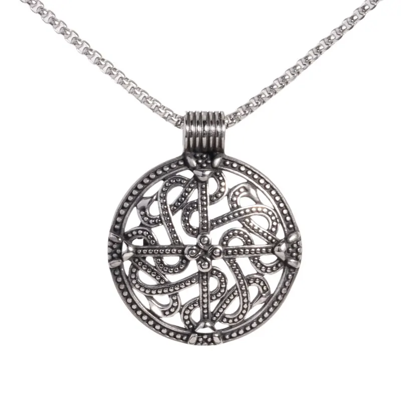 Classic Hollow Irish Celtic Knot Pendant Raff Amuleto Collana Uomo Donna Nordic Trend Charm Jewelry Gift
