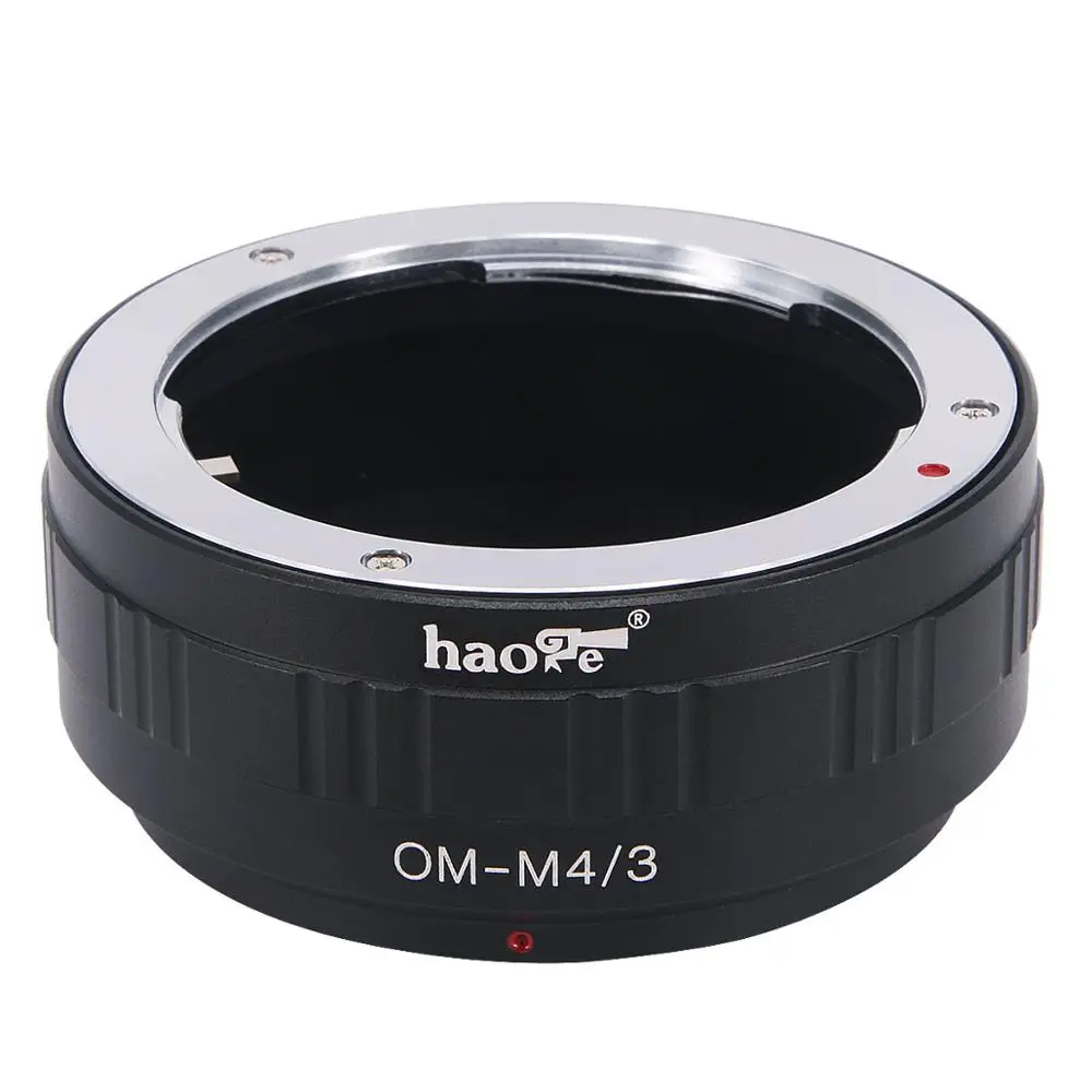 Adattatore Per Innesto Obiettivo Manuale Haoge Per Obiettivo Olympus Om Mount Per Fotocamera Olympus E Panasonic Micro Four Thirds Mft M4/3 M43