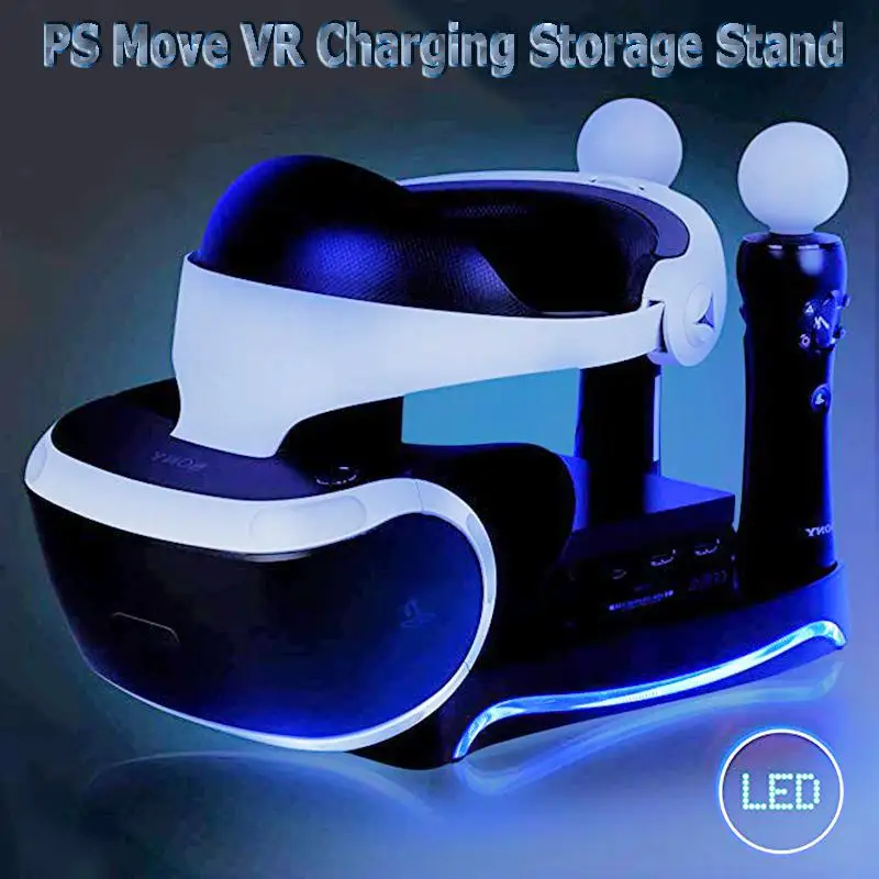 Per Ps Move Vr Stand Di Seconda Generazione 4 In 1 Per Ps Move Vr Supporto Di Ricarica Per Cuffie Ps Vr Per Staffa Per Vetrina Ps 4