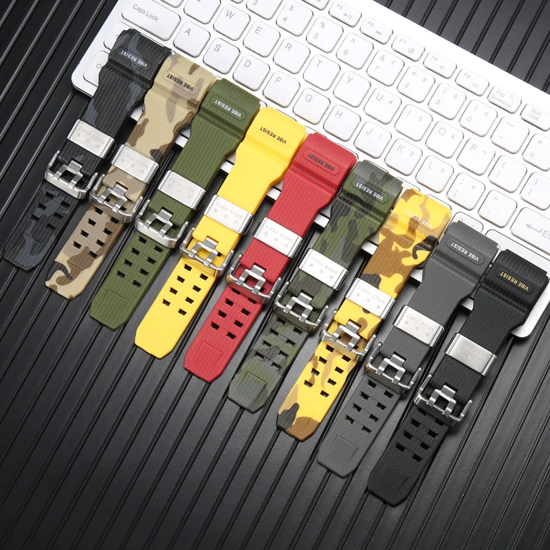 Accessori Per Orologi Mimetici Per Mudmaster Gwg-1000 Interfaccia Speciale Cinturino In Tpu Cinturino Per Orologio In Resina Impermeabile Per Sport Al