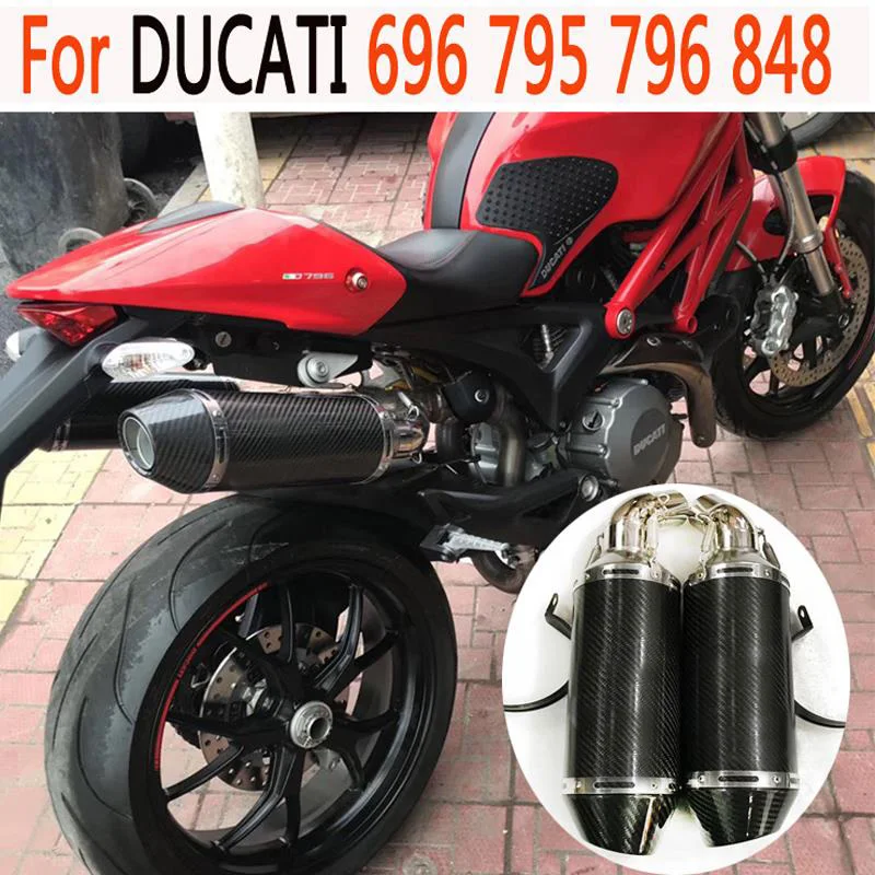 Per Ducati 696 795 796 848 Scarico Slip-On Moto Termignoni Marmitta Marmitta Tubi Sistemi Completi Tubo Centrale Con Db Killer