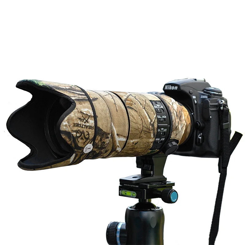 Nuova Copertura Antipioggia Per Cappotto Mimetico Con Lenti Impermeabili Per Nikon 70 200 300 400 Custodia Protettiva Per Lenti Da 500Mm 100901