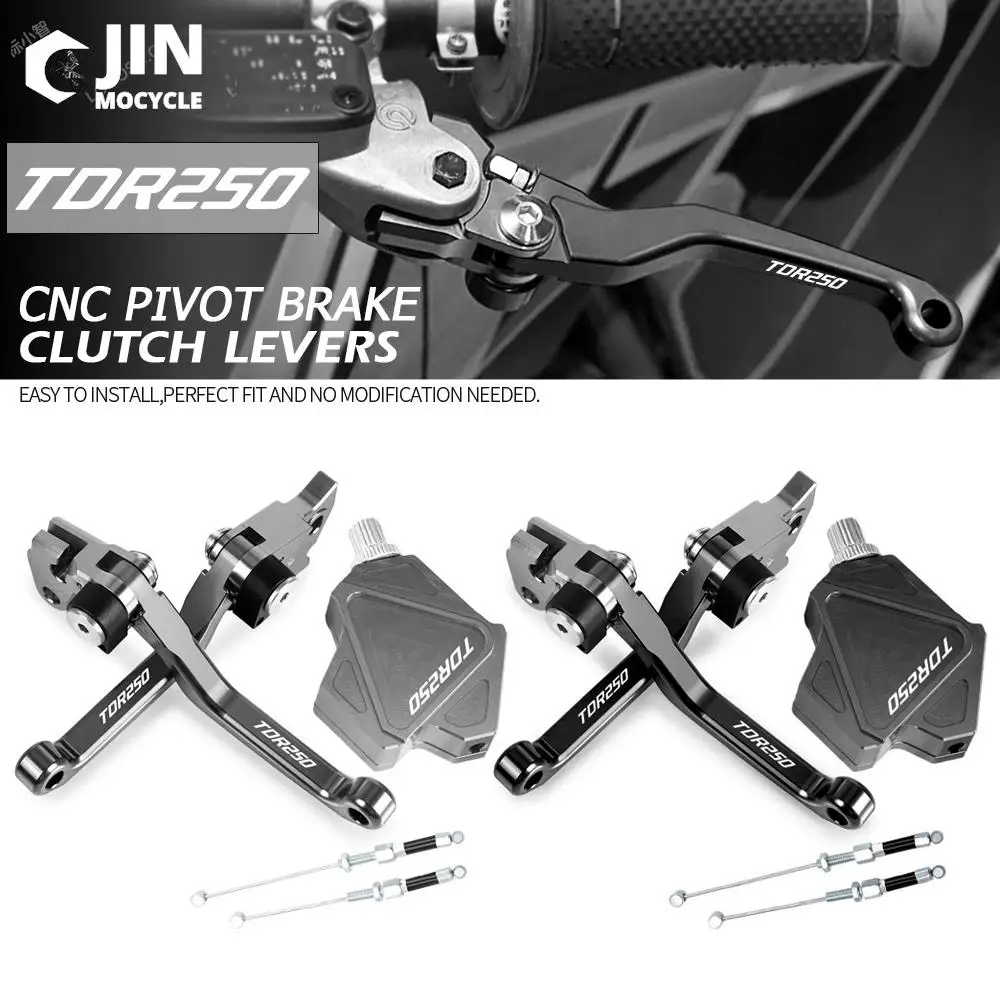 Dirt Bike Cnc Brake Clutch Levers Stunt Clutch Pull Cable Lever Replacement Easy System For Yamaha Tdr250 Tdr 250 1988 1989 1990