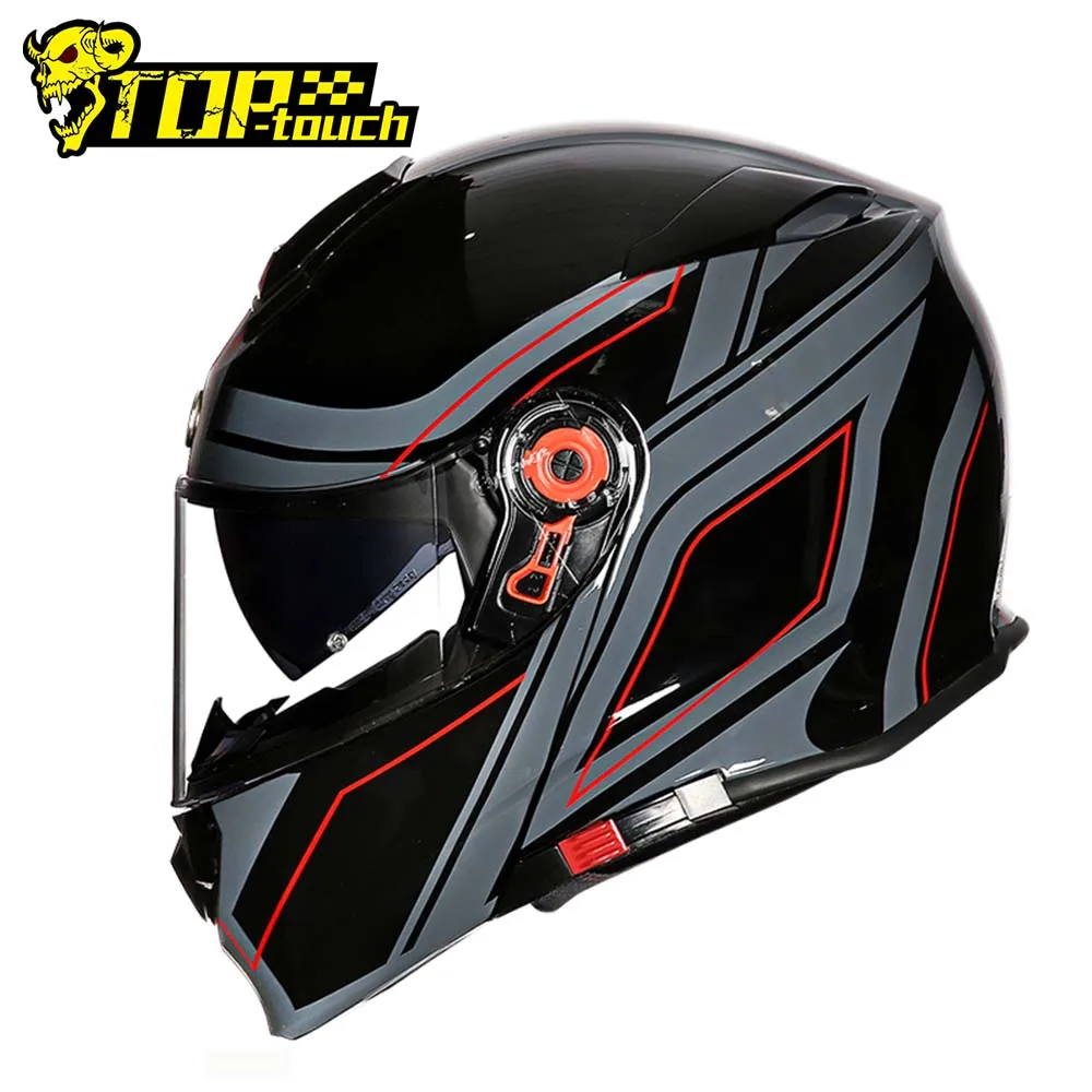 Casco Moto Cascos Casco Moto Cascos Para Moto Vintage Retro Con Visiera Parasole Interna Multifunzione Casque Moto M-3Xl