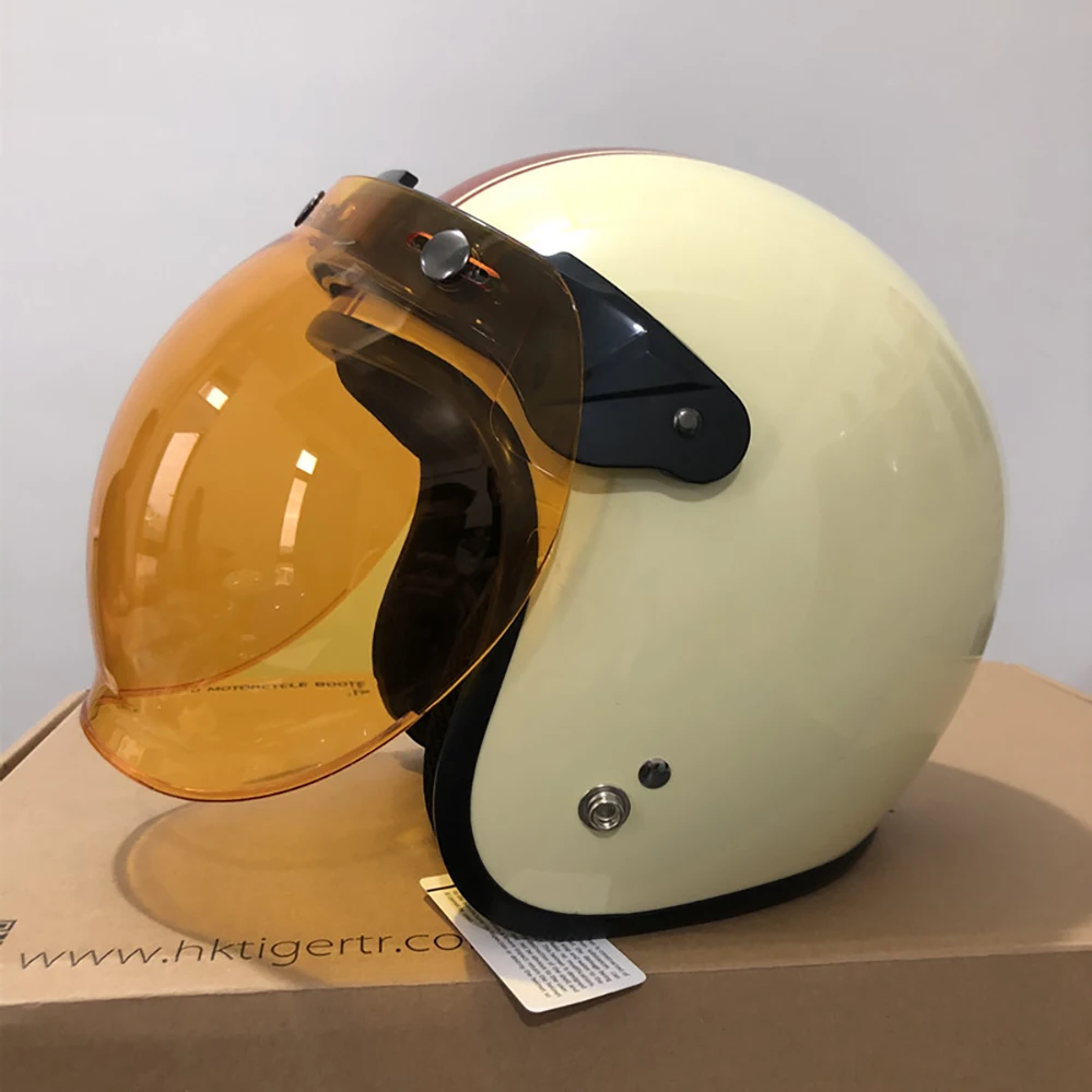 Universal Windsheild Flip Up Lens Bubble Visor Face Shield Mask Vintage Retro Moto Casco Moto Capacete Casco Casque Visor
