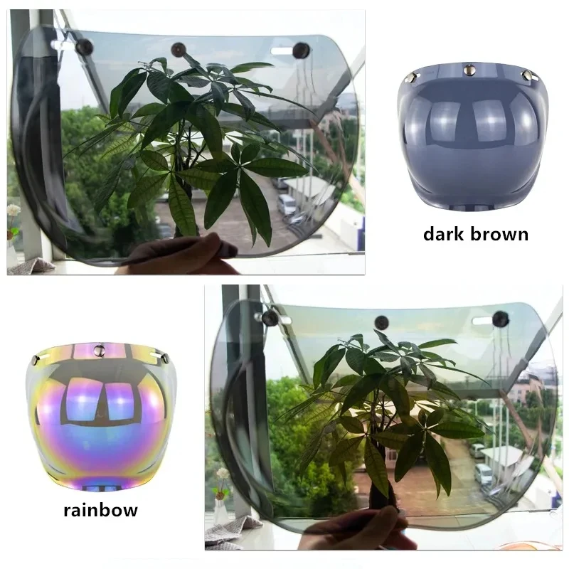 Universale Flip Up Lens Bubble Visor Face Shield Mask Per Bitwell Vintage Retro Moto Casco Moto Capacete Casco Casque