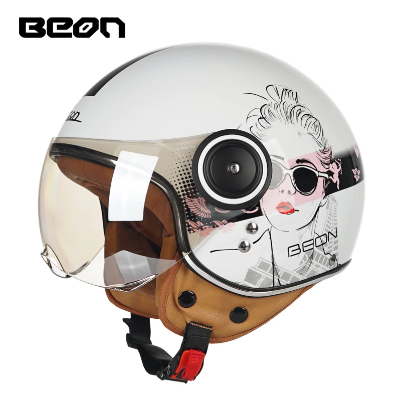 Ultima Moto Open Face Casco Moto Casco Integrale Vintage Casque Moto Kids Man Women Safety Scooter Casco Para Moto