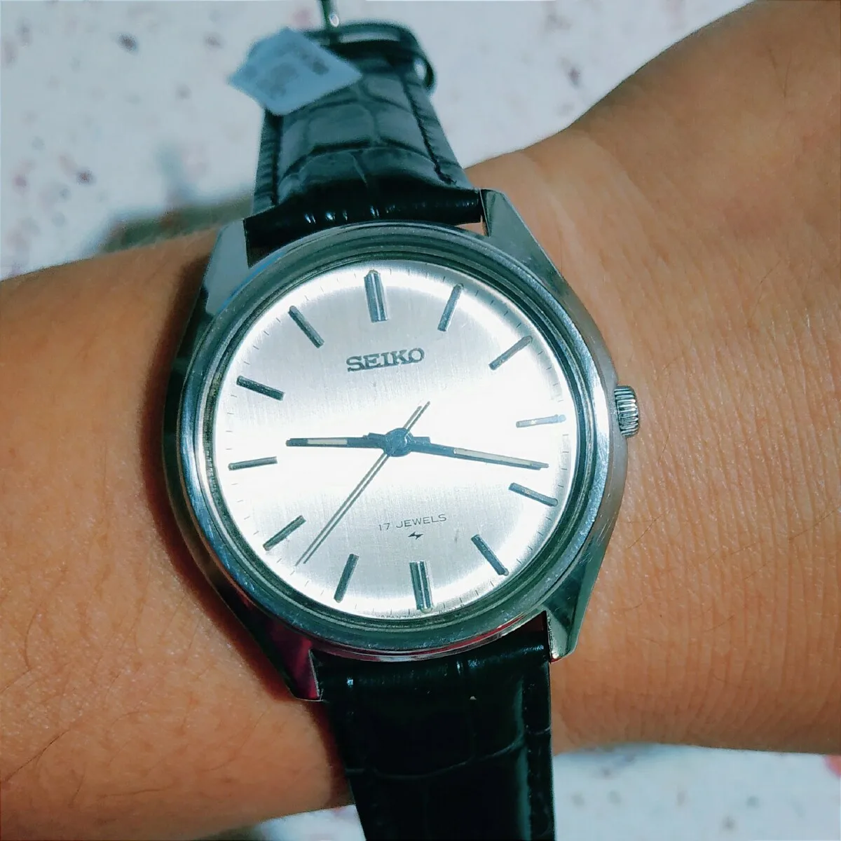 Orologio Da Uomo Manuale Meccanico Vintage Seiko Con Quadrante Grigio 1980S 7000