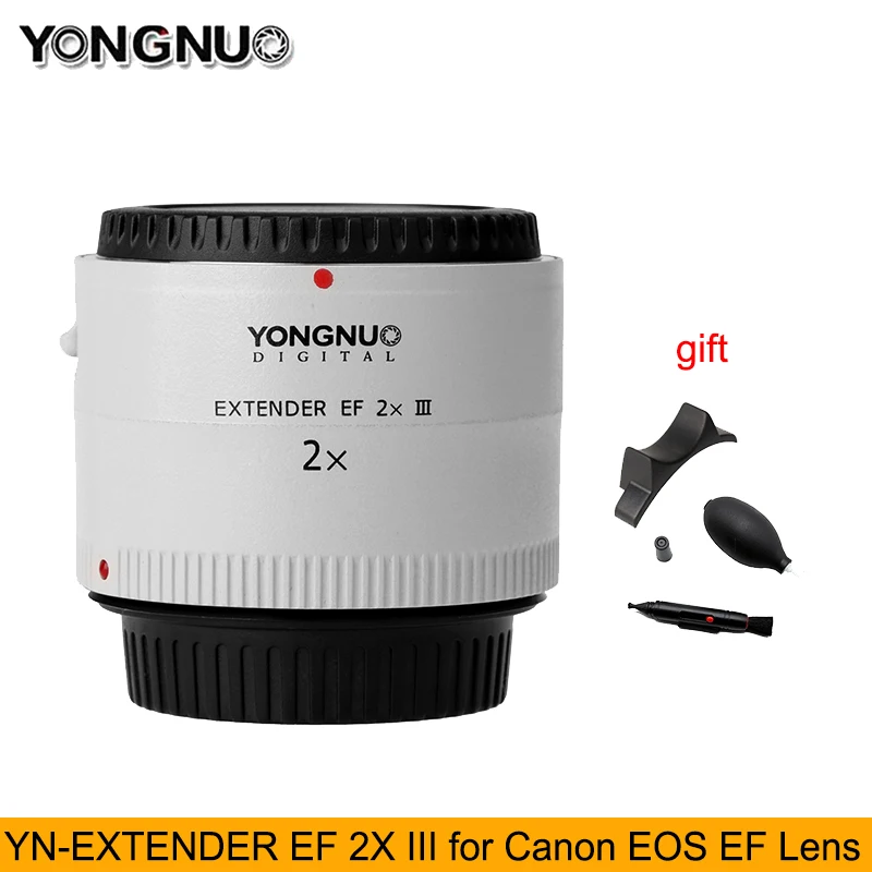 Yongnuo Yn-2.0X Iii Pro 2X Obiettivo Teleconverter Extender Obiettivo Con Messa A Fuoco Automatica Per Obiettivo Canon Eos Ef