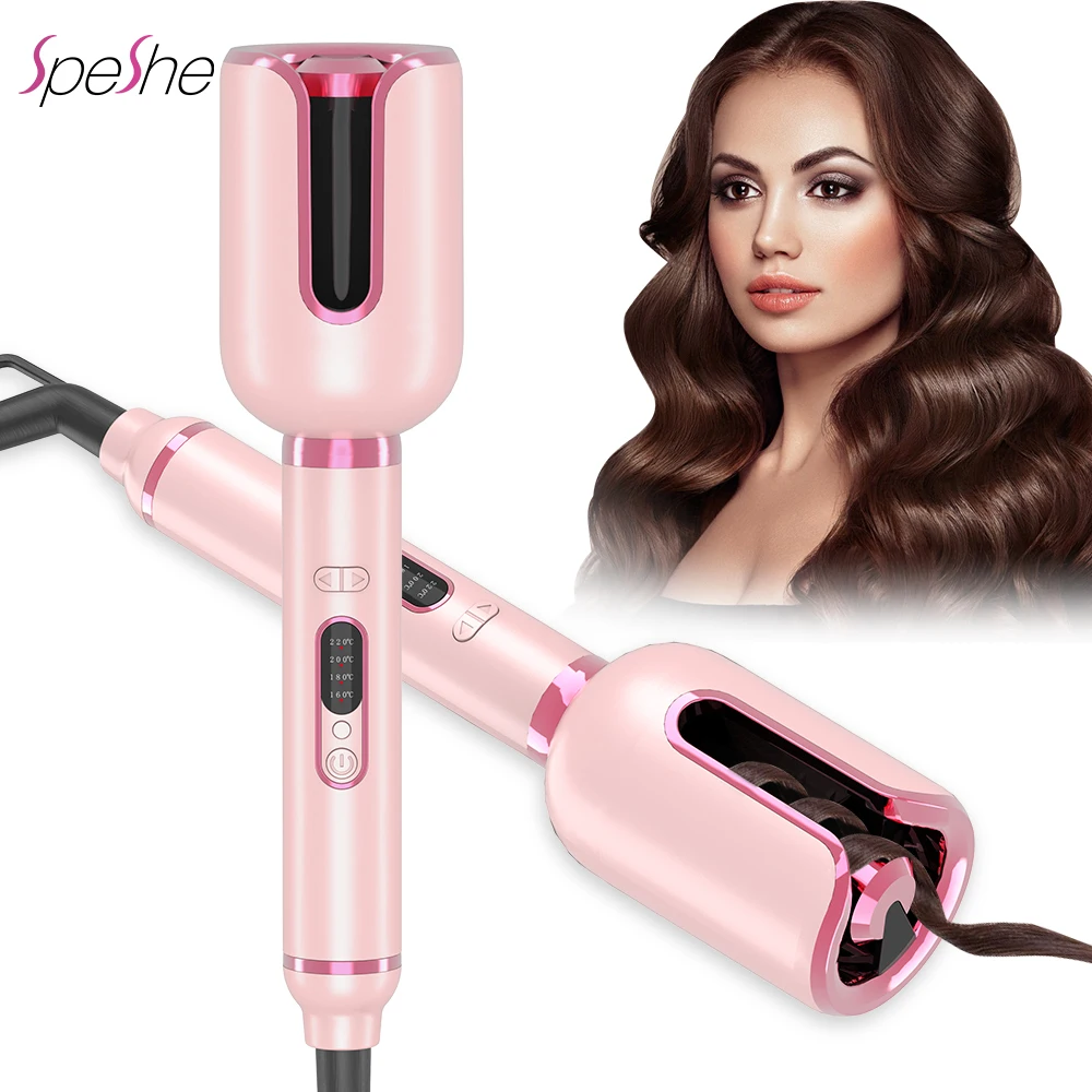 Speshe Air Spin Bigodino Per Capelli Ferro Arricciacapelli Automatico Anti Scottatura Bacchetta Arricciacapelli Rotante Barile Waver Curls Strumenti P