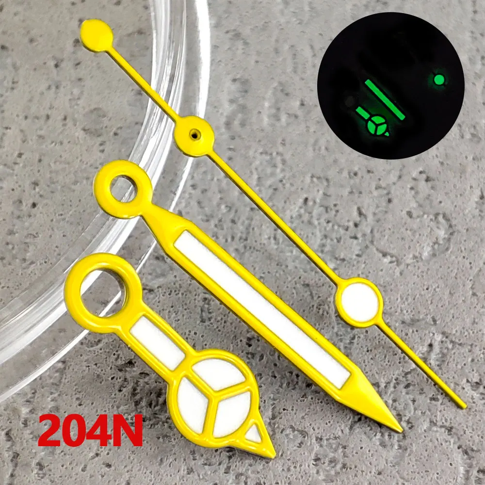 Accessorio Per La Modifica Dell'Orologio Nh35 Watch Needle Green Glow Mercedes Benz/Seiko Watch Pointer Adatto Per Il Movimento Nh36/70/72/34