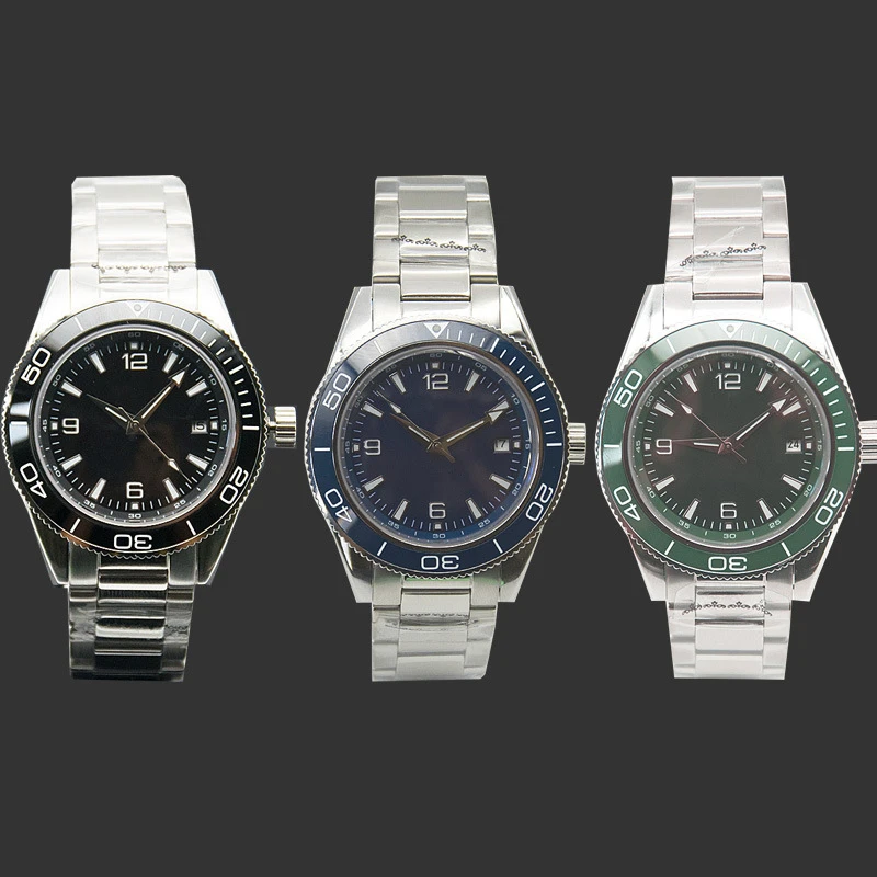 Corgeut New Men Watch Fashion Luxury Cinturino In Acciaio Inossidabile Vetro Zaffiro Seiko Nh35 Movimento Automatico