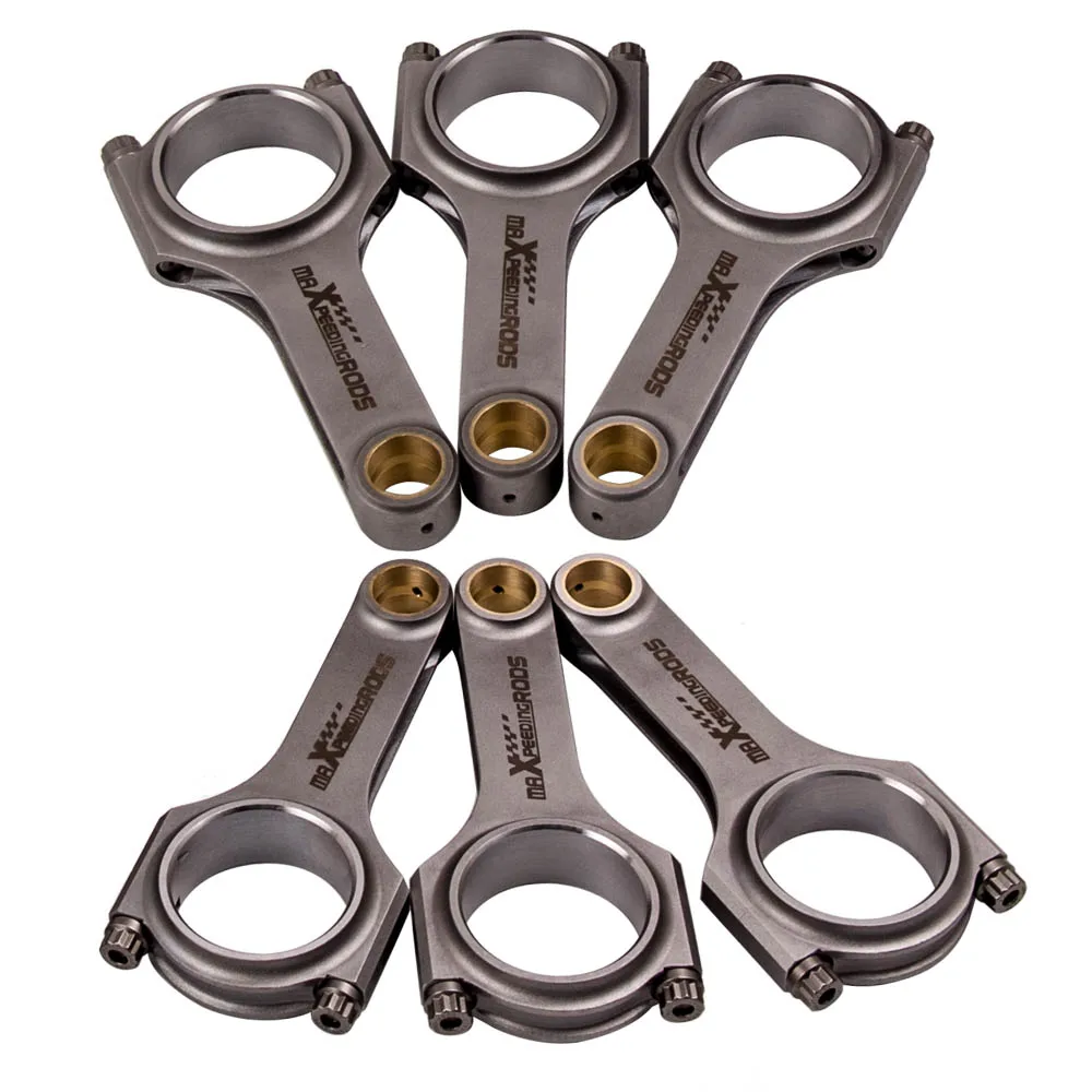 6X Biella Aste Per Triumph Tr5 Tr250 Gt6 Tr6 Fine Del Modello Di Biella 146.05 Millimetri + Arp2000 Bulloni 800Hp