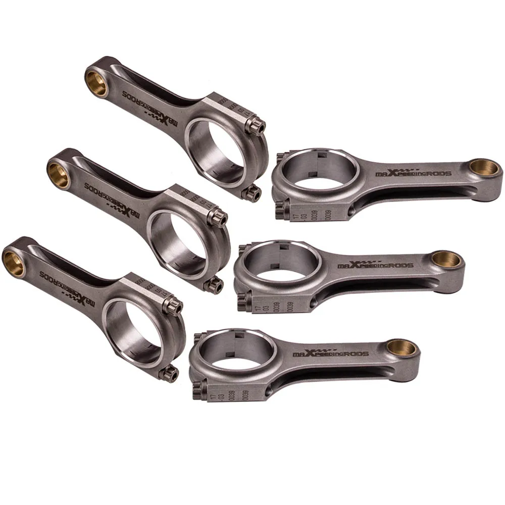 6X Bielle Bielle Biella Per Triumph Tr5 Tr250 Gt6 Tr6 Late Modello En24 Aste + Bulloni Arp2000 800Hp