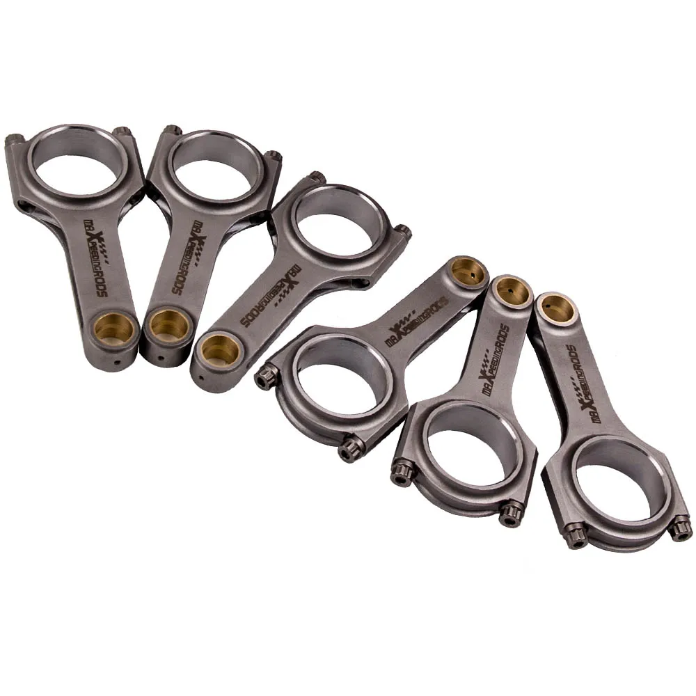 6Pcs 4340 Bielle Biella Per Triumph Tr5 Tr250 Gt6 Tr6 250 1967 1968 Tr6 1969-1976 Convertibile 2.5 Pi Con Bulloni