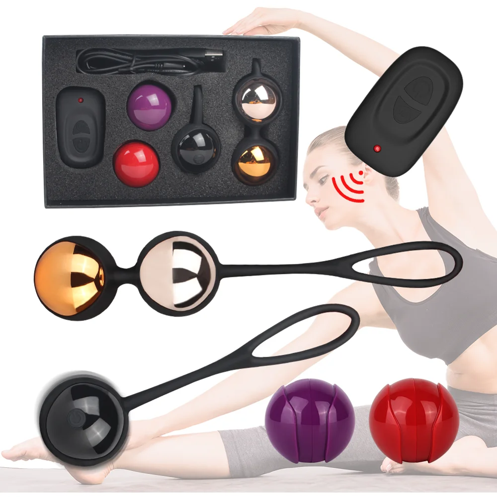Palla Di Kegel Per Esercizi Vaginali Con Telecomando Con Vibratore A Vibrazione Set Di Palline Di Geisha Per Uova Palla Cinese Per Muscoli Vaginali Pe