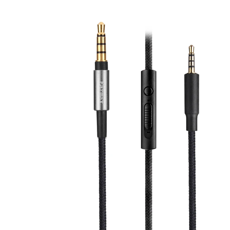 200 Centimetri Di Nylon Cavo Audio Con Il Mic Per Jbl Everest 300 700 310 710 310Ga 710Ga 750Nc C45Bt E65Btnc E35 E40Bt E500Bt Cuffie