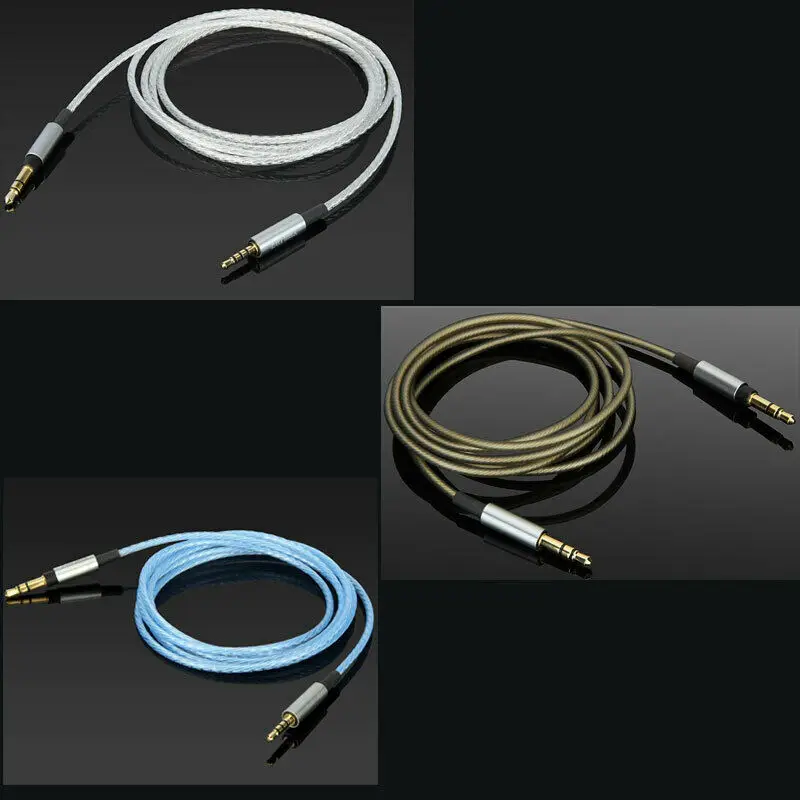 Cavo Audio Placcato Argento Per Jbl Synchros Chrome Edition/Everest 300 310 700 710 On-Ear /Elite/Duet Bt/Nc Cuffie Over-Ear