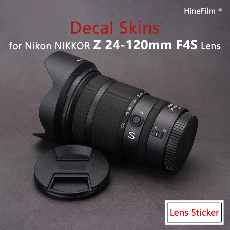 Z 24-120 F4S / 24120 F4 Lens Skin Premium Decal Skin Per Nikon Nikkor Z 24-120Mm F/4 S Lens Protector Cover Pellicola Wrap Sticker