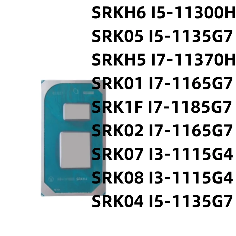 Nuovo Originale Srk04 Srk05 I5-1135G7 Srk07 Srk08 I3-1115G4 Srkh5 I7-11370H Srk01 Srk02 I7-1165G7 Srk1F I7-1185G7 Srkh6 I5-11300H