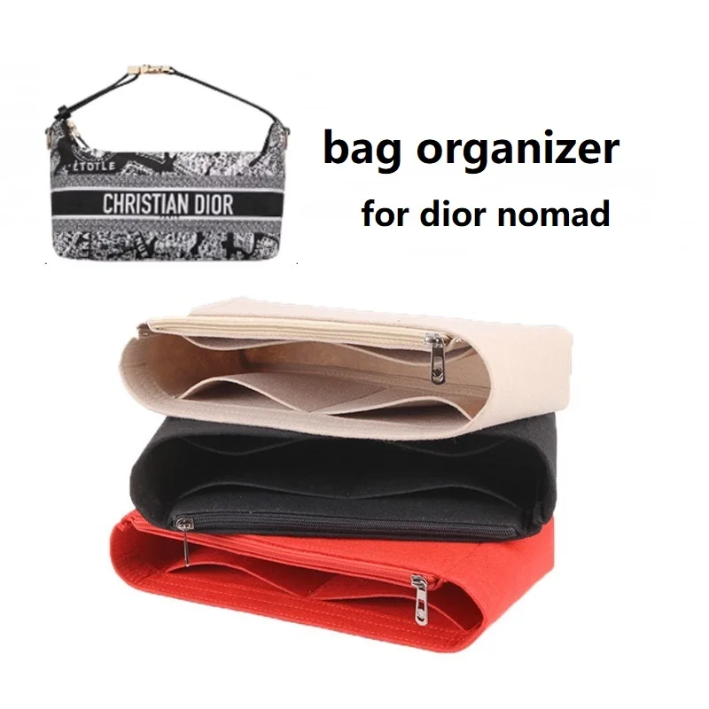 Argon Only Sale Indoor Bag】Inserto Organizer Per Borsa Per Dior Pochette Nomad Travel Organizer Divisore Shaper Protector Scomparto