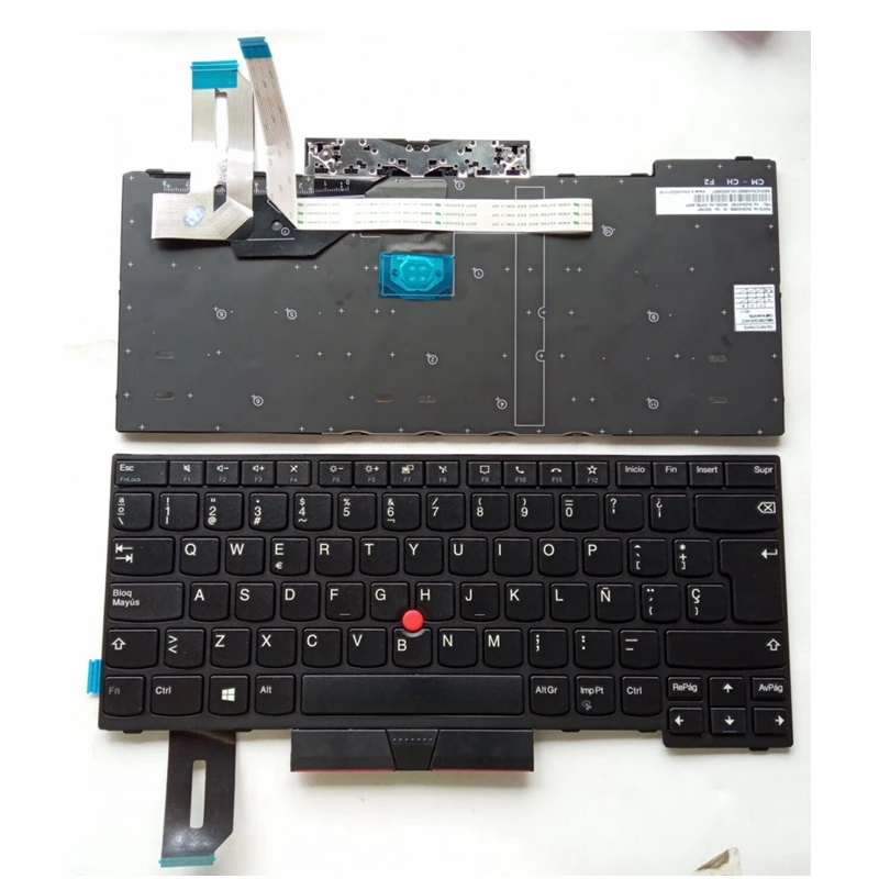 Nessuna Nuova Tastiera Per Laptop Spagnola/Sp Retroilluminata Per Lenovo Thinkpad P14S T14 Gen 1 Gen 2 X13 Gen 1 L13 Gen 2 L13 Yoga Gen 2 Con Cornice