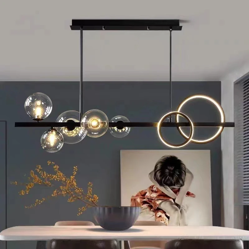 Lampada Da Ristorante Nordica Creative Bar Magic Bean Glass Bubble Chandelier Indoor Home Lighting And Decor Fixtures