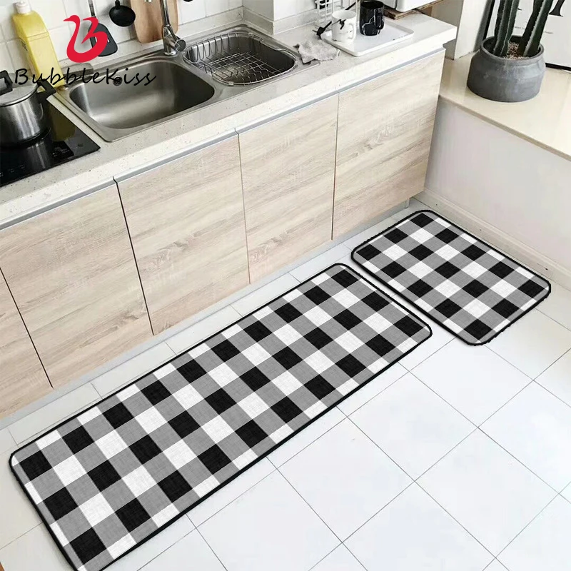 Bubble Kiss Moderno Semplice Nero Bianco Plaid Tappeto Per La Casa Soggiorno Anti-Rughe Comodino Decor Tappeto Facile Da Pulire Tappetino Da Cucina