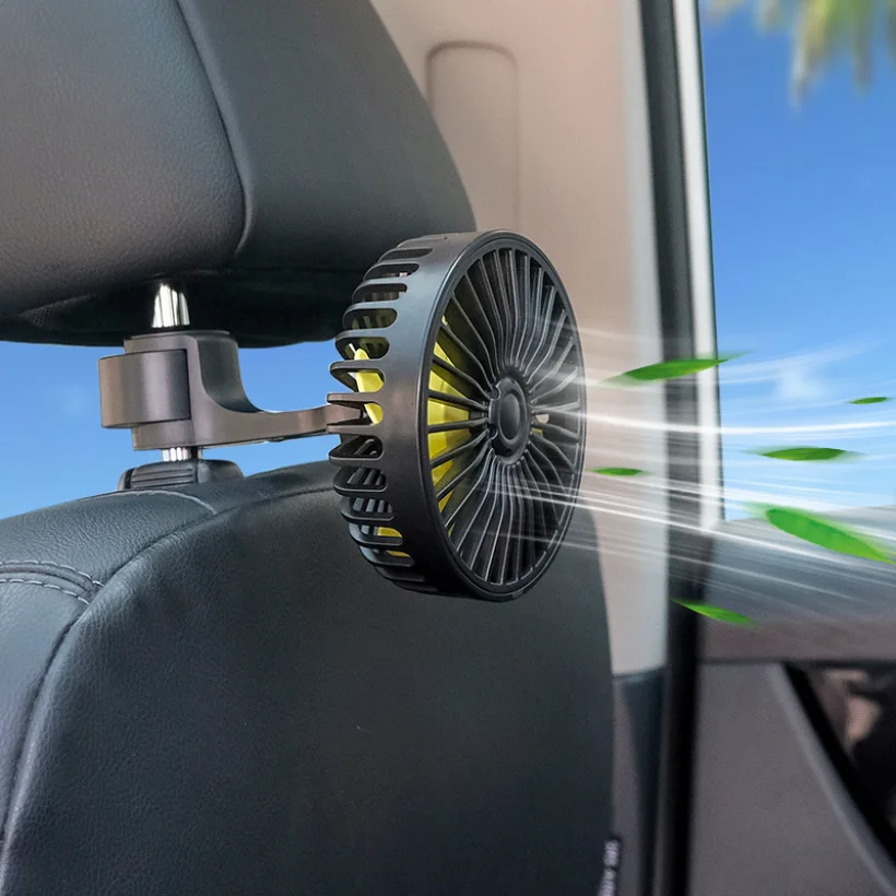 1X Ventola Per Auto Sedile Posteriore Ventilador Usb Deodorante Condizionatore D'Aria Climatiseur Ventilateur Voiture Ventilore Cooler Ventilatore Aut